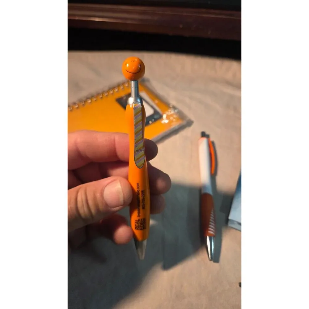 Vintage Berol Pastel Stationary Pen Set and unopened orange ruled set with pens